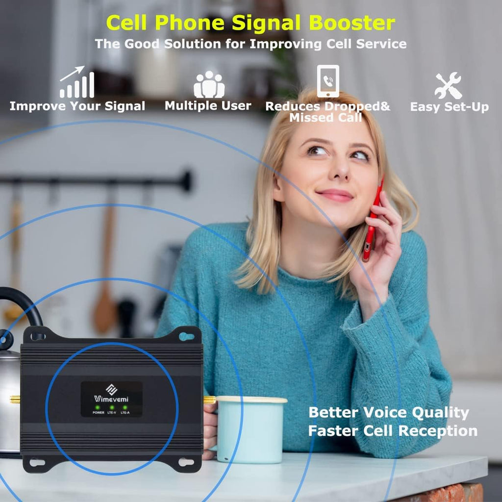 Verizon T-Mobile AT&T 4G LTE 5G Cell Phone Signal Booster for Home W928900