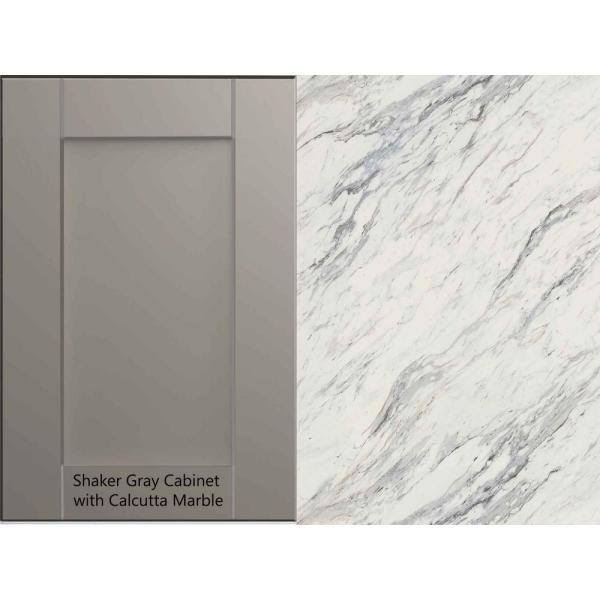 Hampton Bay 8 ft. White Laminate Countertop Kit with Ogee Edge E61796