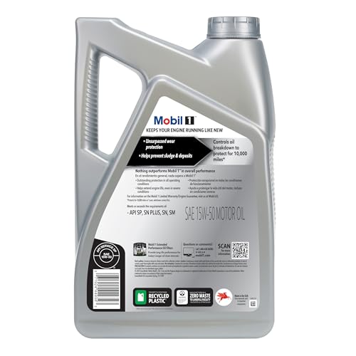 Mobil 1 Advanced Fuel Economy Full Synthetic Motor Oil 0W-20, 5 Quart A306