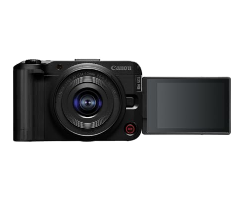 Canon EOS R50 V with RF-S14-30mm F4-6.3 is STM PTZ Lens, APS-C Mirrorless Hybrid Camera Q306