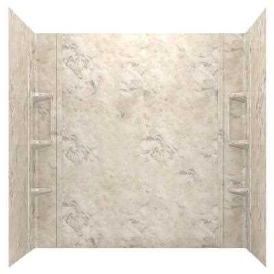 American Standard Ovation 32 x 60 in. 5-Piece Alcove Bath Wall Set, Celestial Marble V83992