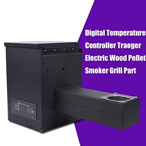 Pellet Smoker Hopper Assembly Kit with Digital Temperature Controller, Mechanical Knob B36100