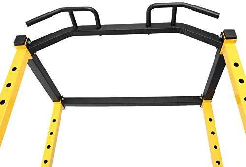 HulkFit 1000-Lb Capacity Adjustable Power Cage with J-Hooks and Dip Bars G980