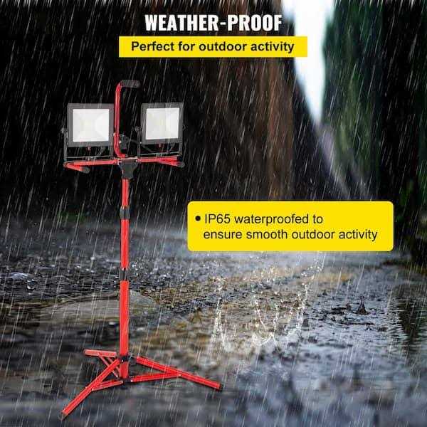 VEVOR 10000 Lumen Dual-head LED Work Light with Tripod Stand O5163