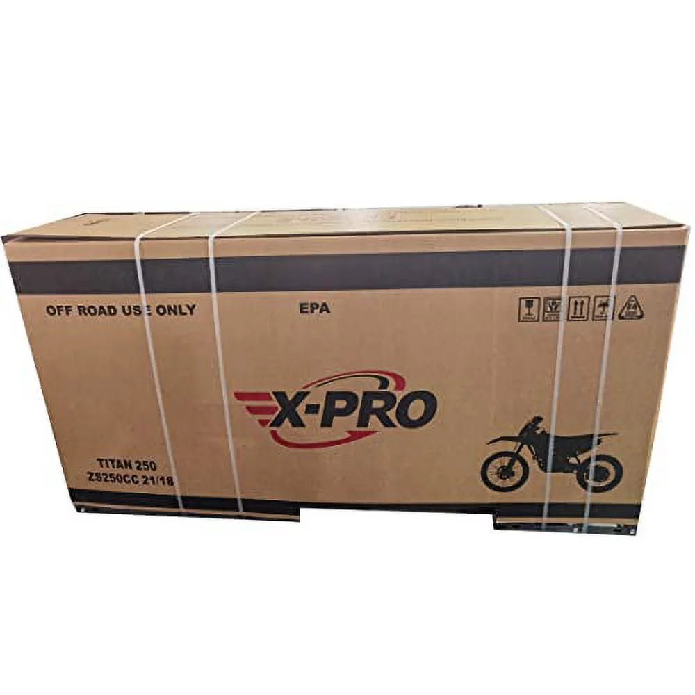 X-Pro Titian 250cc Gas Pit Dirt Bike, 5-Speed Manual, Electric/Kick Start K47156