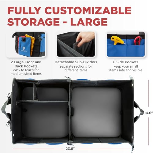 TRUNKCRATEPRO Truck Bed Organizer Extra Large Expandable Cargo Organizer Z38382