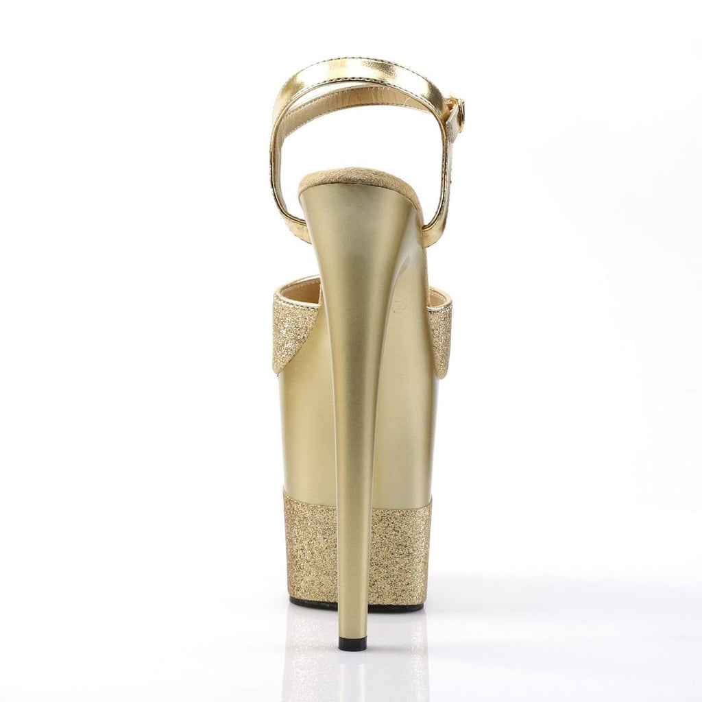 Pleaser FLAMINGO-809-2G Ankle Strap Platform Heel Gold 11 H1041